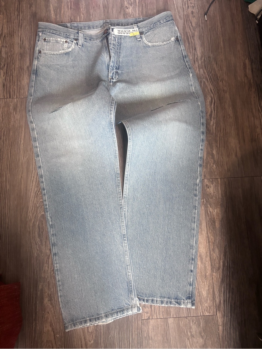Light Wash Men's Straight Jeans - Classic Casual Denim